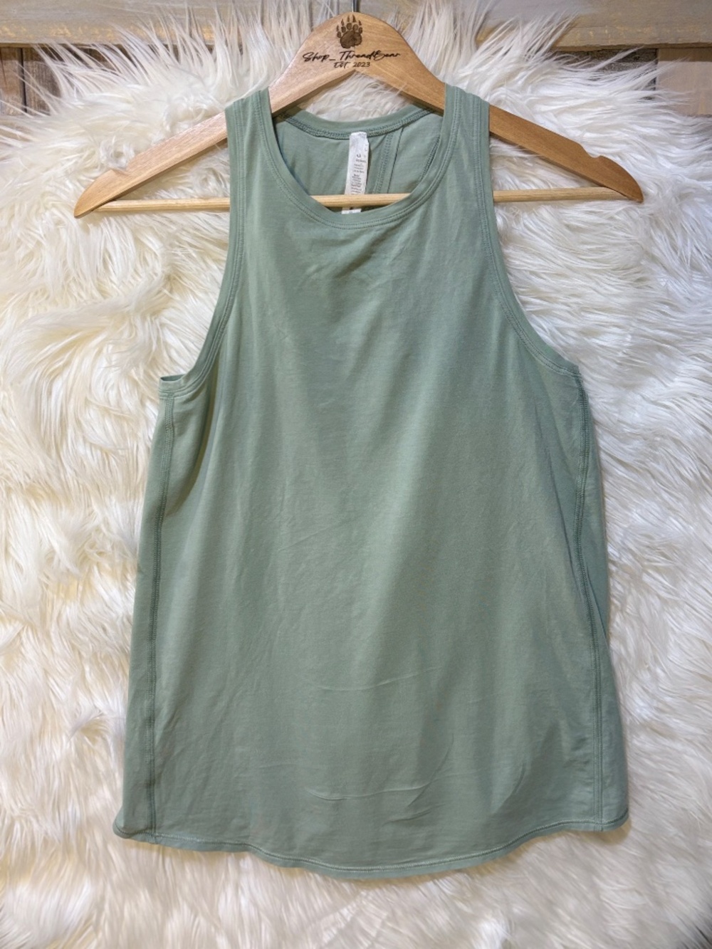 Like New [Lululemon] Open Back Sleeveless Teal Green <All Tied Up> Tank Top | 8 - Picture 3 of 16